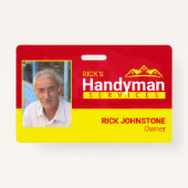 Handyman Business Metal Clip Badge - Home Business (Voorkant)