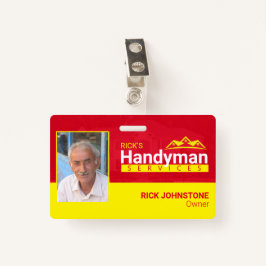 Handyman Business Metal Clip Badge - Home Business