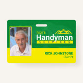 Handyman Business Metal Clip Badge - Home Business (Voorkant)