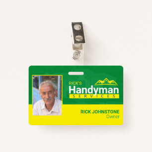 Handyman Business Metal Clip Badge - Home Business