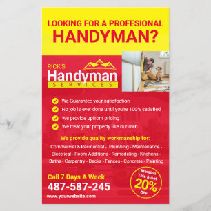 Handyman Business Promo Flyer - Home Business