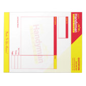 Handyman Business Quote Pad - Home Business Notitieblok (Voorkant)