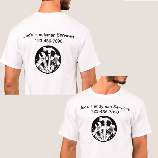 Handyman Business Work Shirten Dubbelzijdig T-shirt