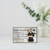 Handyman / Carpenter Gereedschap Home Verbetering  Visitekaartje (Staand voorkant)