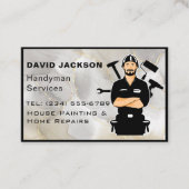 Handyman / Carpenter Gereedschap Home Verbetering  Visitekaartje (Voorkant)
