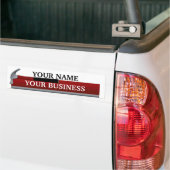 Handyman Carpenter Hammer Bumpersticker (Op Truck)
