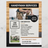 Handyman Carpenter Home Renovaties Diensten Flyer (Voorkant)