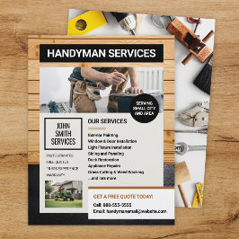 Handyman Carpenter Home Renovaties Diensten Flyer