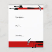 Handyman Carpenter Painter Small Flyer (Achterkant)