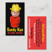 Handyman Carpenter Plumber Electrice Painter Visitekaartje (Voorkant / Achterkant)
