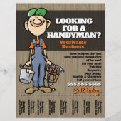 Handyman Carpenter Plumber Painter verdient geld Flyer (Voorkant)