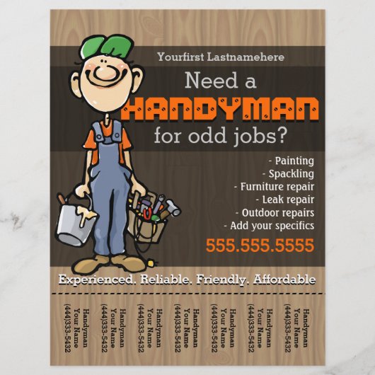 Handyman.Carpenter.PlumberPainter.Odd-taken Flyer (Voorkant)