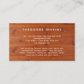 Handyman Carpenter Repair & Maintenance Service  Visitekaartje (Achterkant)