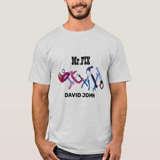 Handyman Carpenter Repairman Tools Construction T-shirt (Voorkant)