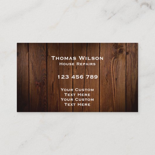  handyman Carpenter Tools Busi Visitekaartje (Achterkant)