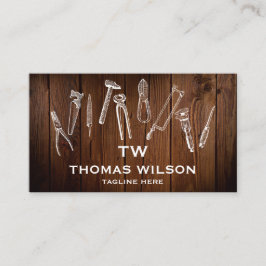  handyman Carpenter Tools Busi Visitekaartje