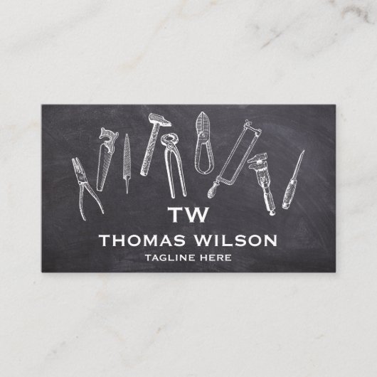  handyman Carpenter Tools Busi Visitekaartje (Voorkant)