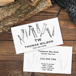  handyman Carpenter Tools Busi Visitekaartje