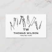  handyman Carpenter Tools Busi Visitekaartje (Voorkant)