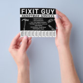 Handyman Carpentry Scheur uit telefoonnummer Flyer (Hand)