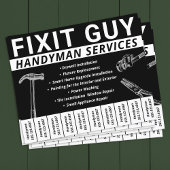 Handyman Carpentry Scheur uit telefoonnummer Flyer