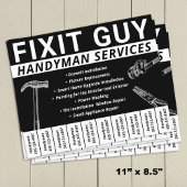 Handyman Carpentry Scheur uit telefoonnummer Flyer