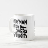 Handyman Cat Lover Koffiemok (Voorkant links)