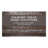 Handyman Constructie Reparatie Service Metaal Staa Magnetisch Visitekaartje (Voorkant)