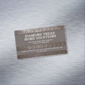 Handyman Constructie Reparatie Service Metaal Staa Magnetisch Visitekaartje (Voorbeeld)