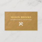 Handyman & Construction Branding Visitekaartje (Voorkant)