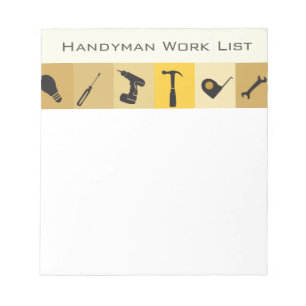 Handyman Construction Buildern Honey Do List Notitieblok