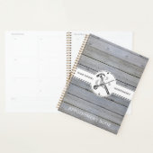 Handyman Construction Business Rustic Grey Wood Planner (Display)