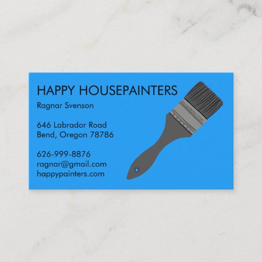 Handyman Construction Cool Housepainter Visitekaartje (Voorkant)
