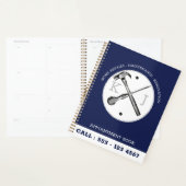 Handyman Construction Navy Blue Custom Appointment Planner (Display)