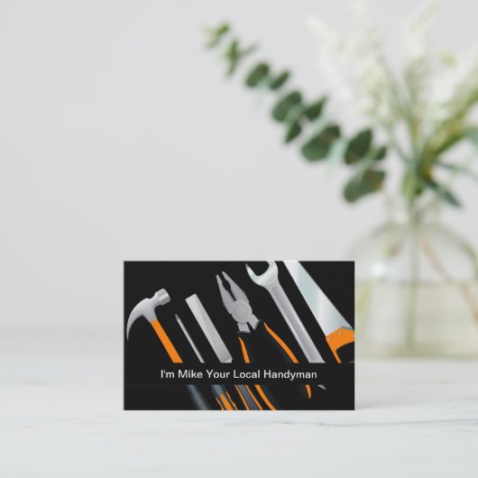 Handyman Construction Remodeling Visitekaartje (Staand voorkant)