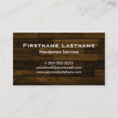 Handyman Construction Visitekaartjes (Achterkant)