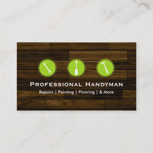 Handyman Construction Visitekaartjes (Voorkant)