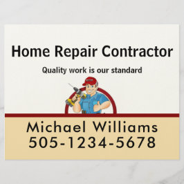 Handyman Contractor Home Repair Advertise Briefhoofd