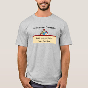 Handyman Contractor Home Repair Carpenter Custom T-shirt