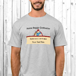 Handyman Contractor Home Repair Carpenter Custom T-shirt