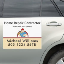 Handyman Contractor Home Repair Truck Magnet