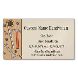 Handyman Custom Carpenter Magnetisch Visitekaartje