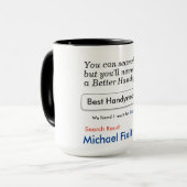 Handyman Custom Personalized Mug Mok (Voorkant links)