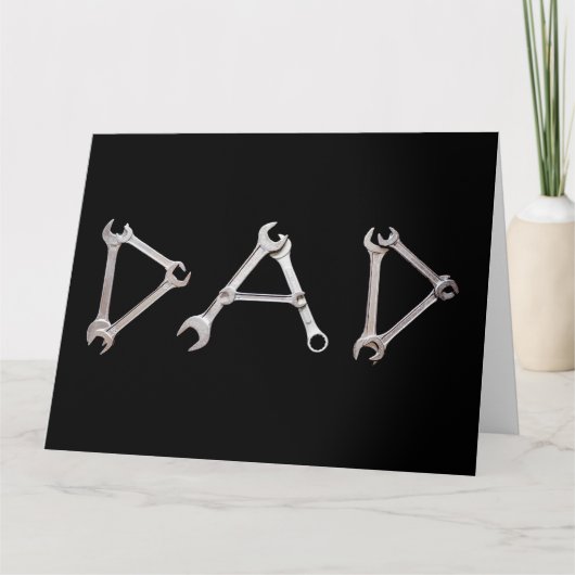 Handyman DAD – Wrench Tools Vaderdag Bedankkaart (Voorkant)