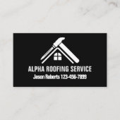 Handyman Dak Reparatie Bouw Dakbedekking Roofer Visitekaartje (Voorkant)