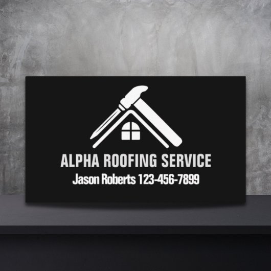 Handyman Dak Reparatie Bouw Dakbedekking Roofer Visitekaartje