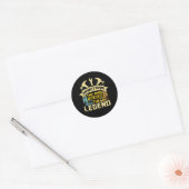 Handyman de Man de mythe de legende Ronde Sticker (Envelop)