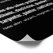 Handyman Definition T - shirts Funny Dad Handyman  Poster (Hoek)