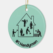 Handyman Design Keramisch Ornament (Links)