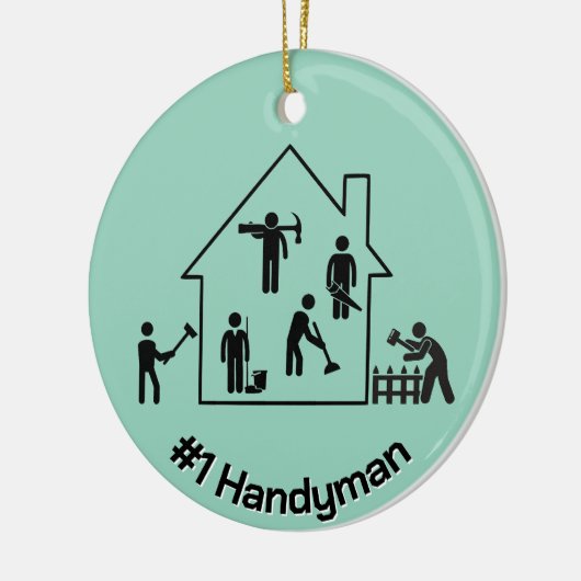 Handyman Design Keramisch Ornament (Links)